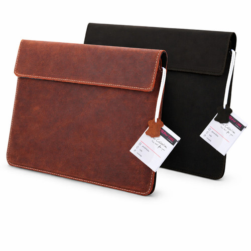 Leder dokumenten tasche - leder,