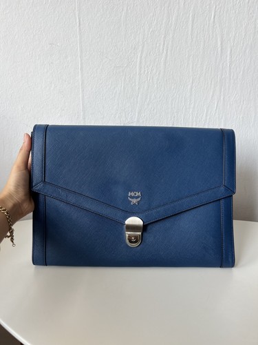 Mcm blue document - blue, briefcase